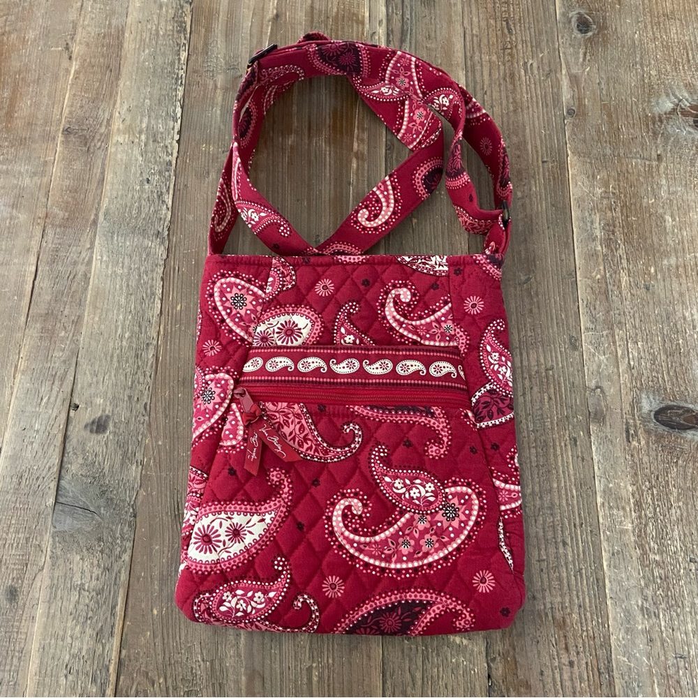 Vera Bradley Crossbody Bag Paisley Hipster Mesa Purse Pocketbook